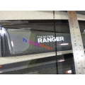 กันสาด สีดำใส   ใส่รถกระบะ รุ่น 2 ประตู Cap แคป  ใหม่ Ford Ranger ฟอร์ด เรนเจอร์ All new ranger 2012 